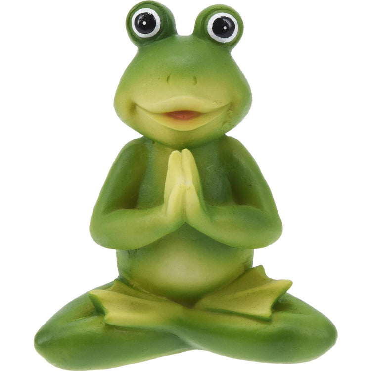 Grenouille de yoga style maison 14x5x10cm 4 ass.