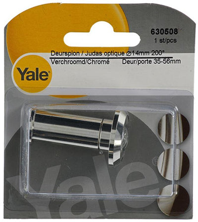 Yale 1019201 - judas de porte 200° chromé 14mm | 3 pièces