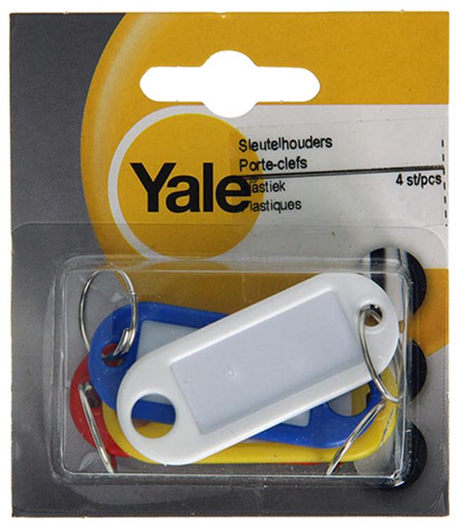 Yale 1019202 - 4 porte-clés plastique | 10 pièces