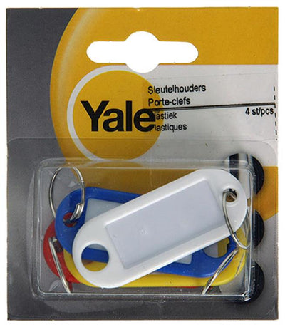 Yale 1019202 - 4 porte-clés plastique | 10 pièces
