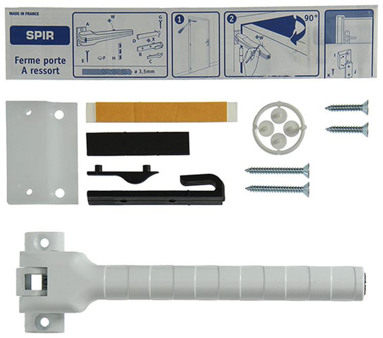Yale 1019205 - ferme-porte spir époxy blanc f5e | 1 pièce