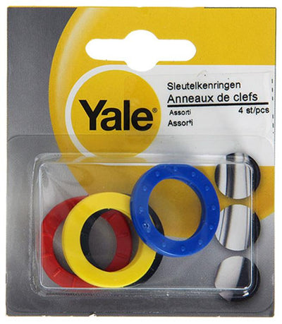 Yale 1019210 - 4 porte-clés clés plast.vr vkt | 10 pièces