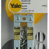 Yale 1019212 - 2 glissières en tube galvanisé 11x13mm 100mm | 2 pièces