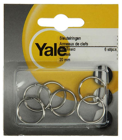 Yale 1019217 - 6 porte-clés 20mm | 10 pièces
