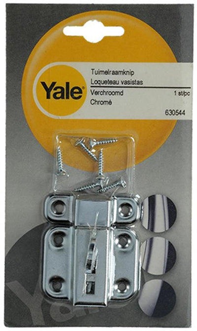 Yale 1019219 - Charnière de fenêtre à 1 pivot chromée | 5 pièces