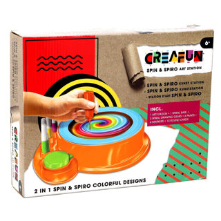Creafun spin'n spiro 2 en 1 ensemble de couleurs de peinture | 2 pièces