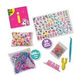 Ses licorne créative - métier à tisser breloques bracelets - confection de bracelets - bricolage - pour les filles à partir de 6 ans - afbeelding 2