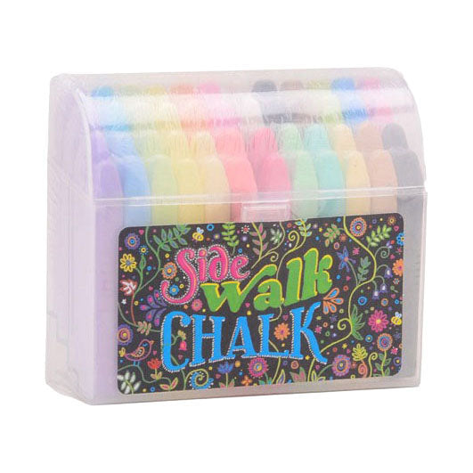 Marqueurs à craie Johntoy dans une boîte de rangement, 48 pièces.