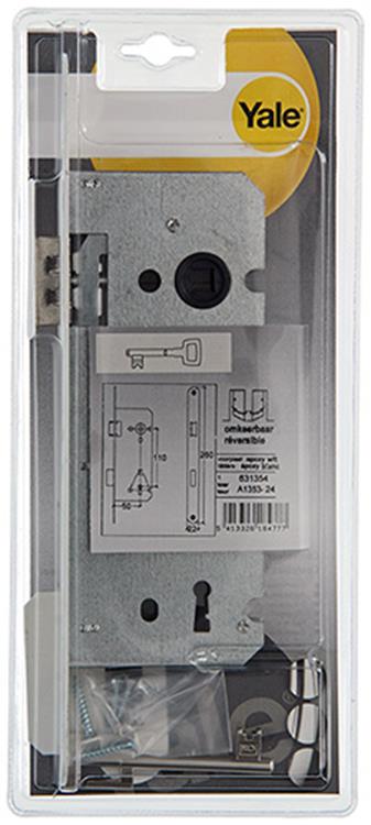 Yale 1019599 - 1 serrure à mortaise blanc a1353bb 50mm | 1 pièce