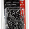 Mack 1017113 - clou tête plate 90 gr 1,0 x 15 mm | 5 pièces