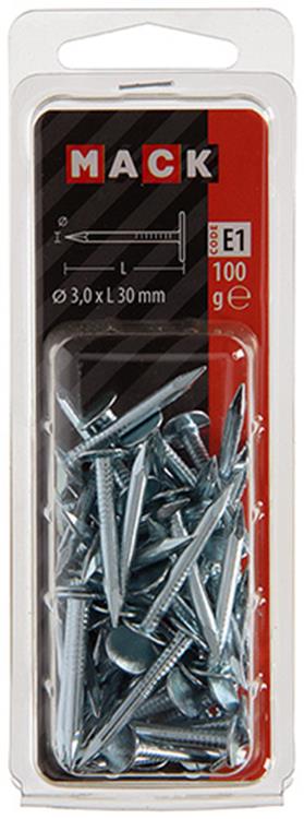 Mack 1017206 - clou de schiste en acier galvanisé 100 gr 3,5 x 60 mm | 5 pièces