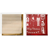 Vivi gade feuille déco et feuille de transfert, casse-noix, père Noël et ballerine, feuille 15x15 cm, or, rouge, blanc, 4 feuilles 1 boîte - afbeelding 1
