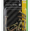 Mack 1017285 - spainplschr.vzkop-auto-assemblage plaqué jaune 40 pièces 3,5 x 16 mm | 10 pièces