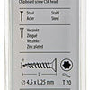 Mack 1017302 - spainplschr.vzkop-auto-assemblage plaqué jaune 20 pièces 4,5 x 25 mm | 10 pièces