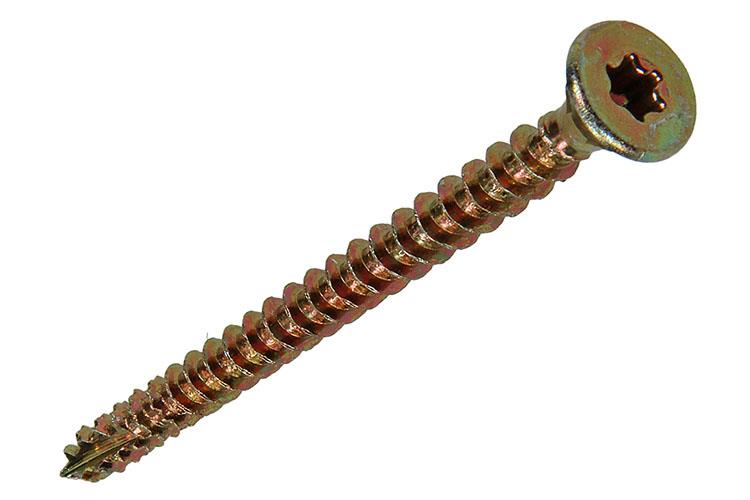 Mack 1017314 - spainplschr.vzkop-selfb. plaqué jaune 8 pièces 5,0 x 60 mm | 10 pièces