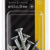Mack 1017331 - vis avec alésage à tête, acier galvanisé. 12 pièces 4,5 x 35 mm | 10 pièces