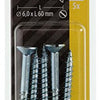 Mack 1017367 - vis à bois tête fraisée galvanisée 5 pcs 6,0 x 60 mm | 10 pièces