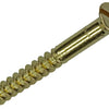 Mack 1019656 - vis à bois tête fraisée laiton 4 pcs 5,5 x 50 mm | 10 pièces