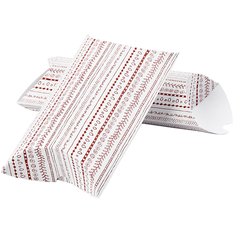 Vivi gade coffret cadeau, griffonnages, taille 18x15x6 cm, 300 g, rouge, 3 pièces 1 boîte