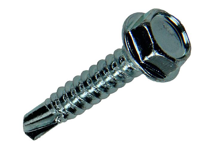 Mack 1017477 - vis autoperceuse hexagonale. tête galvanisée. 20 pièces 4,8 x 25 mm | 10 pièces