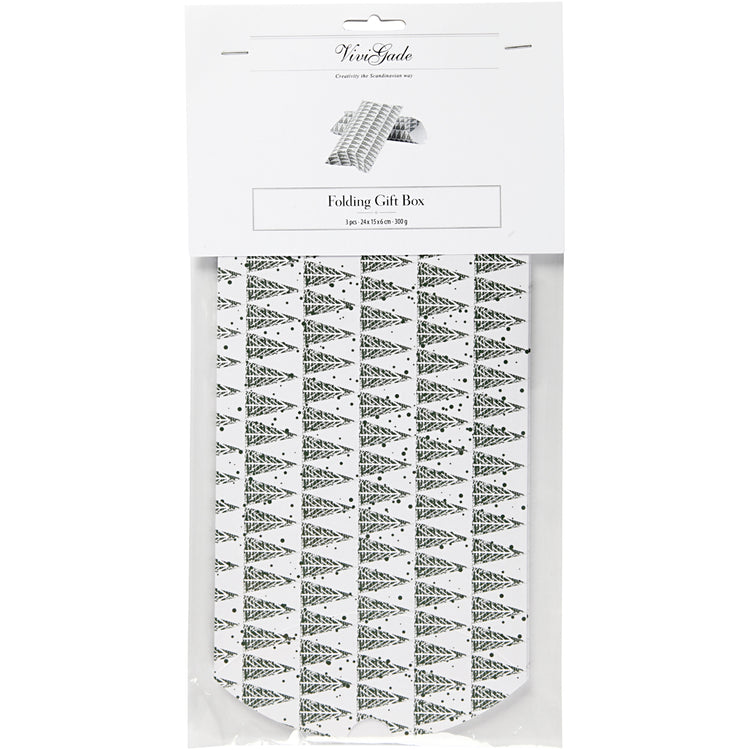 Coffret cadeau Vivi gade, pin, dim. 18x15x6 cm, 300 g, vert, 3 pièces 1 boîte
