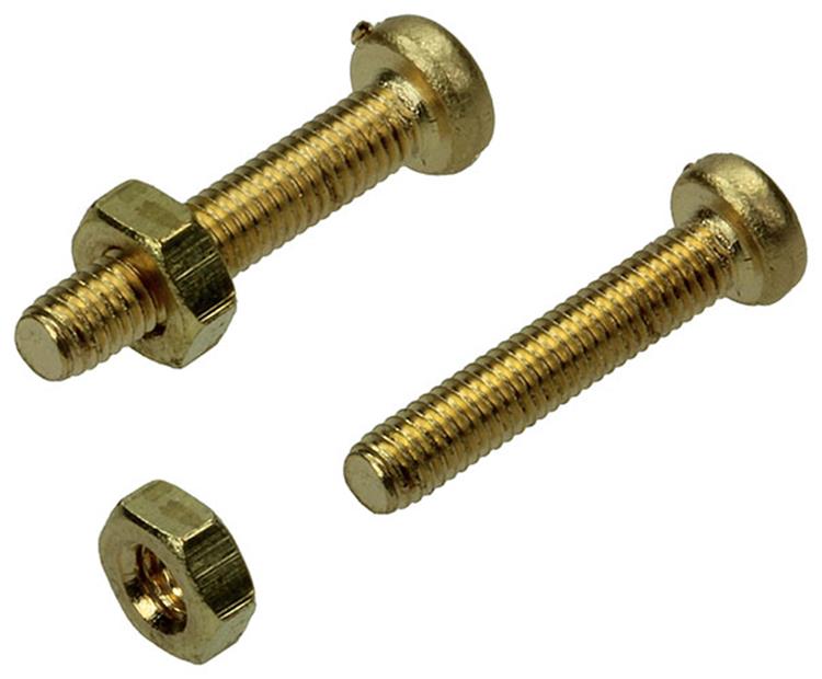 Mack 1019681 - vis à métal culasse + écrou laiton 8pcs m3 x 16 mm | 10 pièces