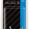 Mack 1017490 - vis à métal galvanisée. tête + écrou plaqué 22pcs m3 x 25 mm | 10 pièces