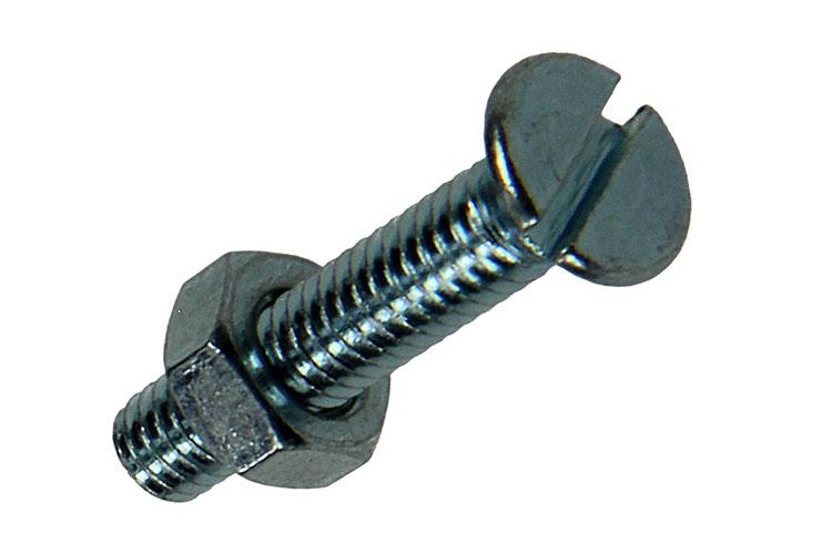 Mack 1017492 - vis à métal galvanisée. tête + écrou plaqué 18pcs m4 x 20 mm | 10 pièces