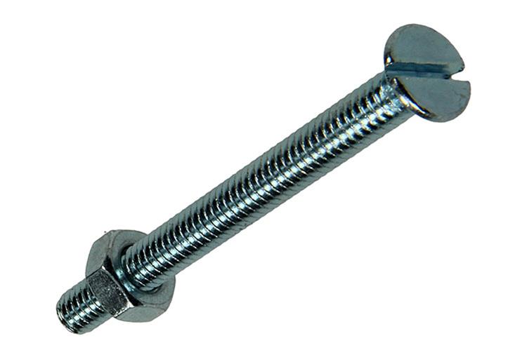 Mack 1017495 - vis à métal galvanisée. tête + écrou plaqué 12pcs m4 x 40mm | 10 pièces