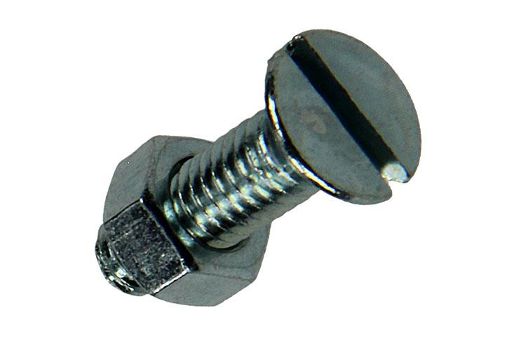 Mack 1017499 - vis à métal galvanisée. tête + écrou plaqué 16pcs m5 x 16 mm | 10 pièces