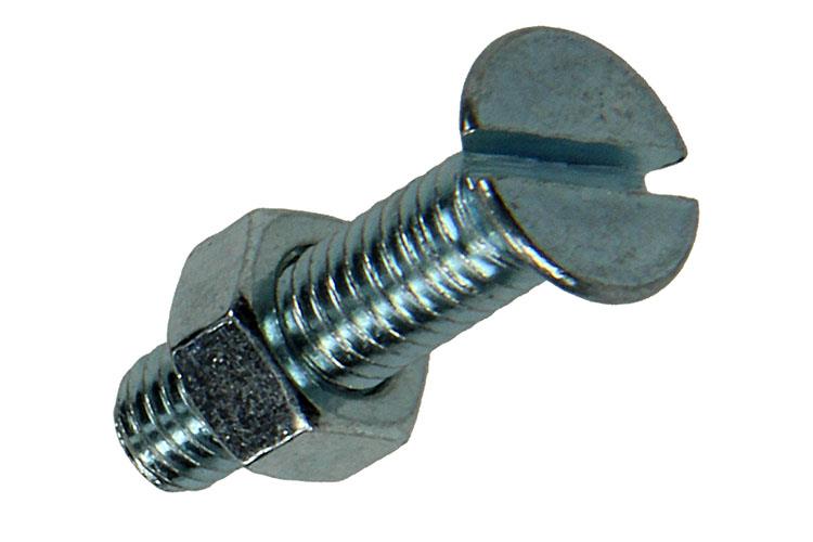 Mack 1017500 - vis à métal galvanisée. tête + écrou plaqué 15pcs m5 x 20 mm | 10 pièces
