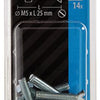 Mack 1017501 - vis à métal galvanisée. tête + écrou plaqué 14pcs m5 x 25 mm | 10 pièces