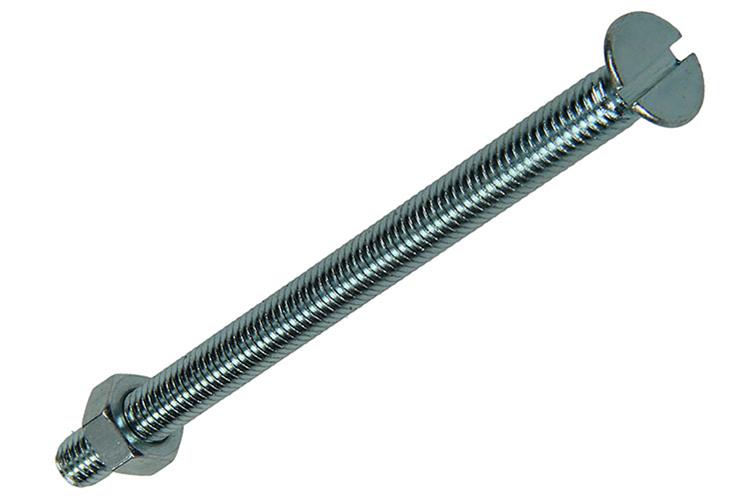 Mack 1017506 - vis à métal galvanisée. tête + écrou plaqué 6 pcs m5 x 70 mm | 10 pièces