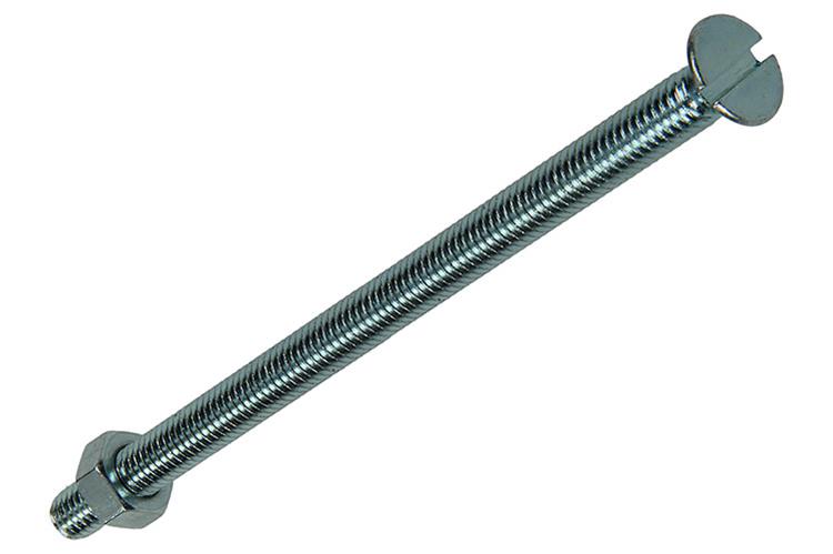 Mack 1017507 - vis à métal galvanisée. tête + écrou plaqué 5 pcs m5 x 80 mm | 10 pièces