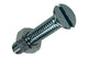 Mack 1017510 - vis à métal galvanisée. tête + écrou plaqué 8 pcs m6 x 30 mm | 10 pièces
