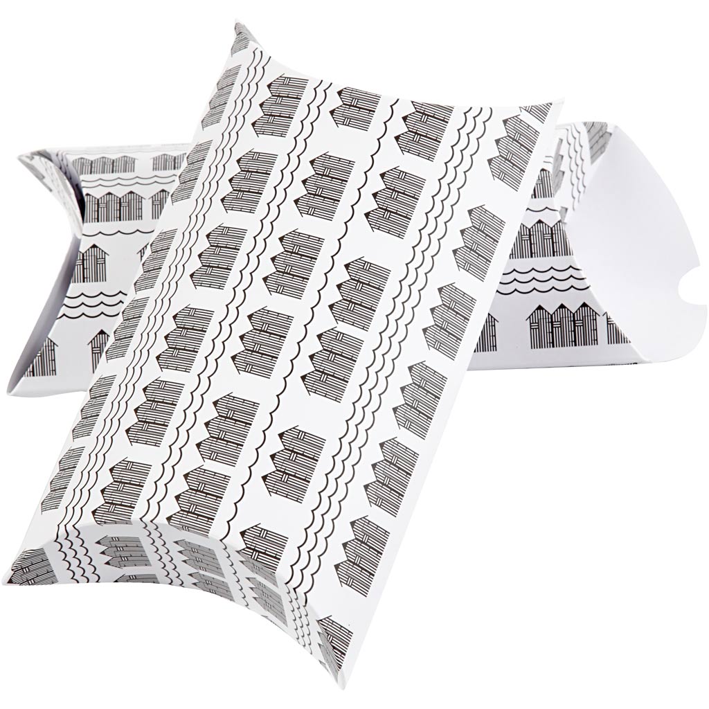 Coffret cadeau Vivi gade, maison de bain, taille 18x15x6 cm, 300 g, noir, blanc, 3 pièces 1 boîte