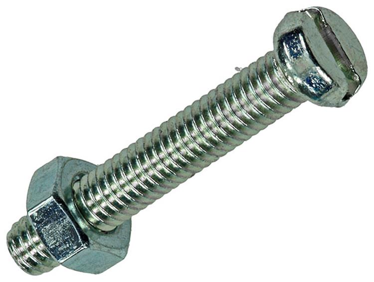 Mack 1017519 - vérin à vis métal. tête + écrou plaqué 16 pcs m4 x 25 mm | 10 pièces