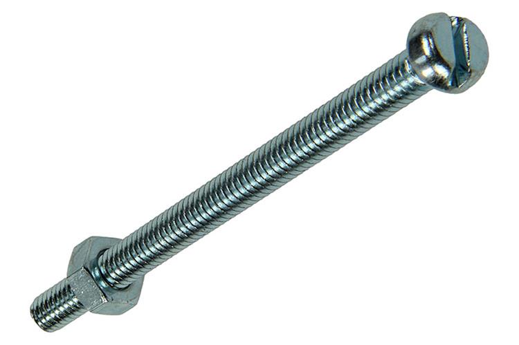 Mack 1017522 - vérin à vis métal. tête + écrou plaqué 9 pcs m4 x 50 mm | 10 pièces