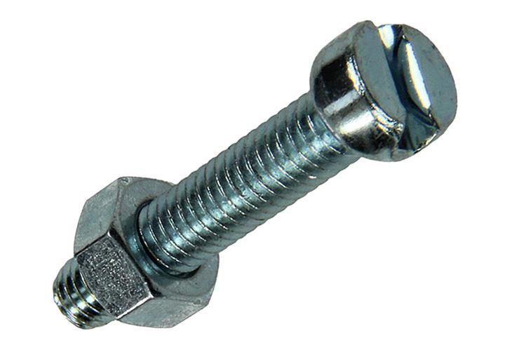 Mack 1017533 - vérin à vis métal. tête + écrou plaqué 8 pcs m6 x 30 mm | 10 pièces