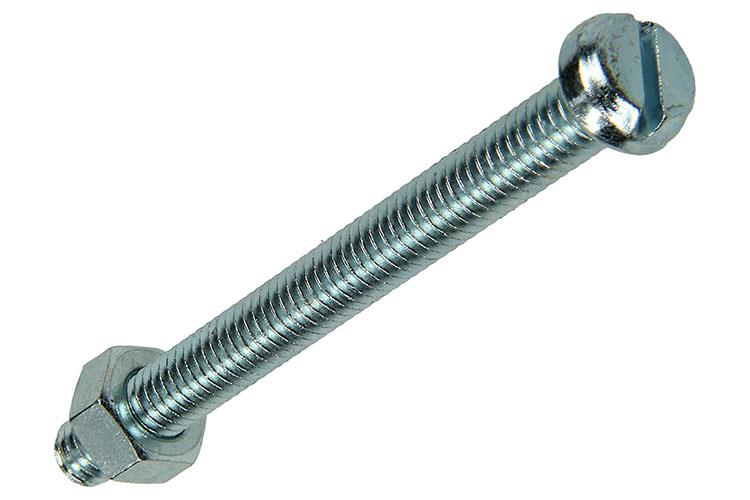 Mack 1017536 - vérin à vis métal. tête + écrou plaqué 4 pcs m6 x 60 mm | 10 pièces