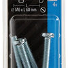Mack 1017536 - vérin à vis métal. tête + écrou plaqué 4 pcs m6 x 60 mm | 10 pièces