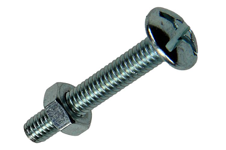 Mack 1017541 - boulon de chauffage + écrou acier galvanisé 18 pcs m4 x 25 mm | 10 pièces