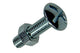Mack 1017545 - boulon de chauffage + écrou acier galvanisé 15 pcs m5 x 20 mm | 10 pièces