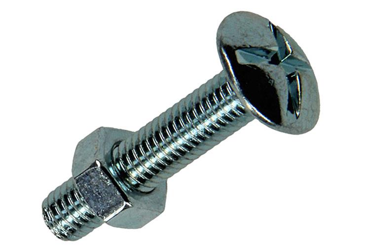 Mack 1017546 - boulon de poêle + écrou en acier galvanisé 14 pcs m5 x 25 mm | 5 pièces