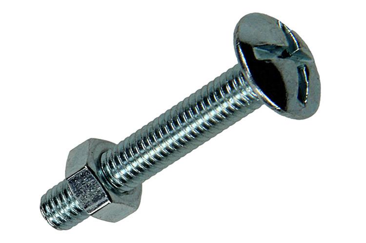 Mack 1017547 - boulon de poêle + écrou en acier galvanisé 12 pcs m5 x 30 mm | 5 pièces