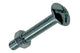 Mack 1017547 - boulon de poêle + écrou en acier galvanisé 12 pcs m5 x 30 mm | 5 pièces