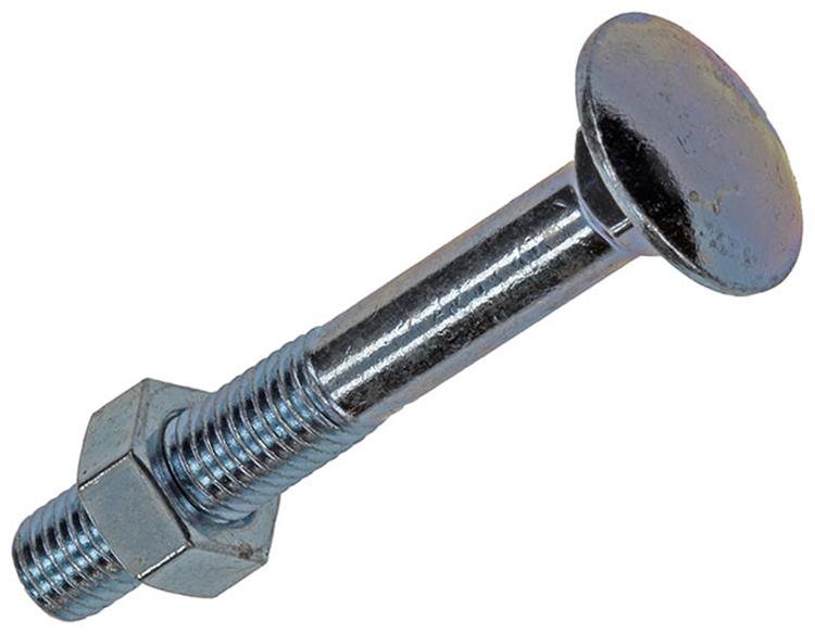 Mack 1017577 - boulon à bois + écrou en acier galvanisé 4 pcs m7 x 50 mm | 5 pièces