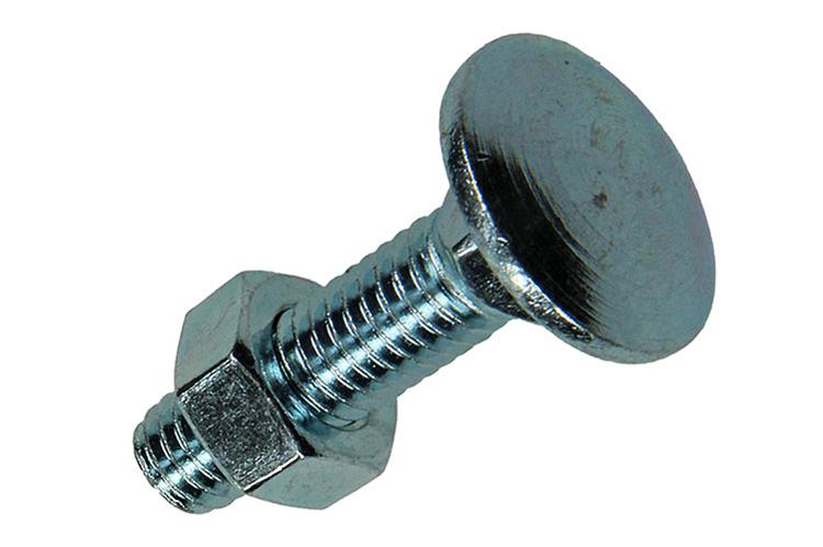 Mack 1017579 - boulon à bois + écrou en acier galvanisé 6 pcs m8 x 30 mm | 5 pièces