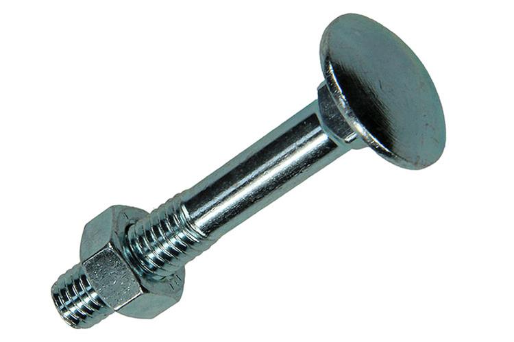Mack 1017581 - boulon à bois + écrou en acier galvanisé 5 pcs m8 x 50 mm | 5 pièces
