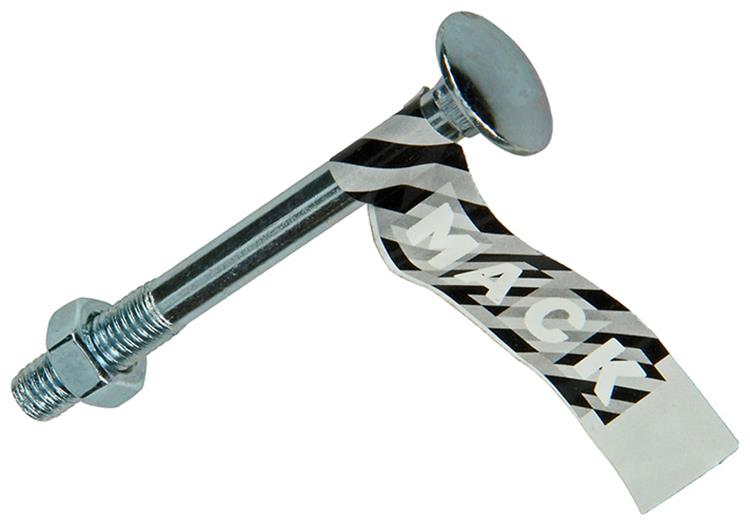 Mack 1017584 - boulon à bois + écrou en acier galvanisé 1 pièce m8 x 80 mm | 10 pièces